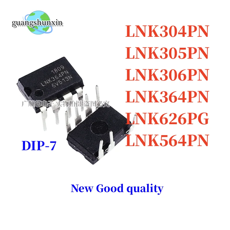 10pcs 100% NEW LNK304PN LNK305PN LNK306PN LNK364PN LNK626PG LNK564PN DIP-7 Power IC chip