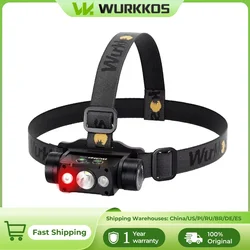 Wurkkos HD50 faro 2A ricaricabile 21700 faro 4000lm XHP50.3 HI + LH351D + 660nm luce rossa Toollamp fanale posteriore magnetico
