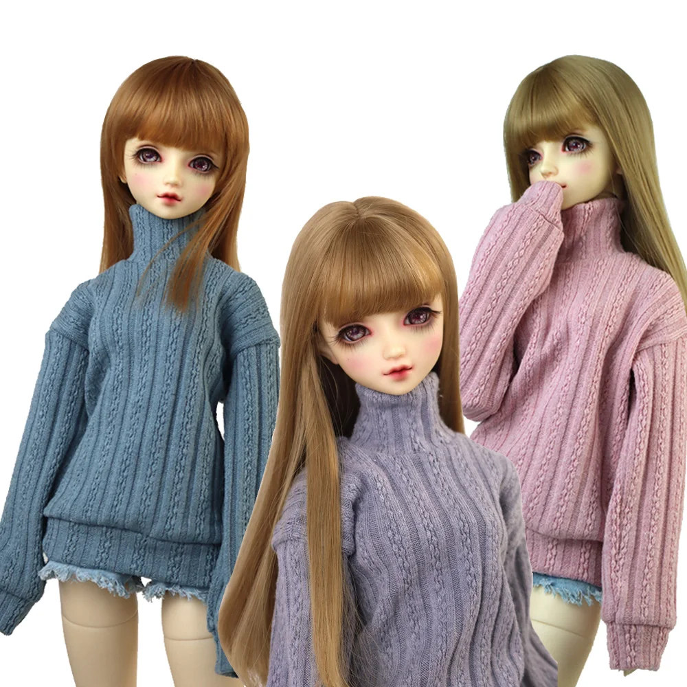 Clothes for doll fits 1/3 1/4 1/6 BJD doll uncle Fashion turtleneck sweater toys gift