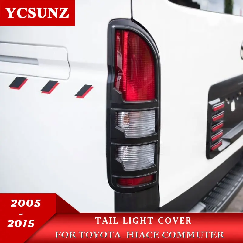 Chrome Tail lights Cover For Toyota Commuter Toyota Hiace 2005 2006 2007 2008 2009 2010 2011 2012 2013 2014 2015 Car Accessories