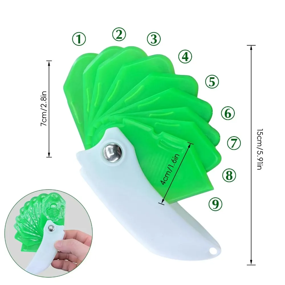 

9 In One Fold Scraper Tool Curved Straight Blade Combo For Car Vinyl Film Decal Glue Paint Sticker Residue Remover Kit
