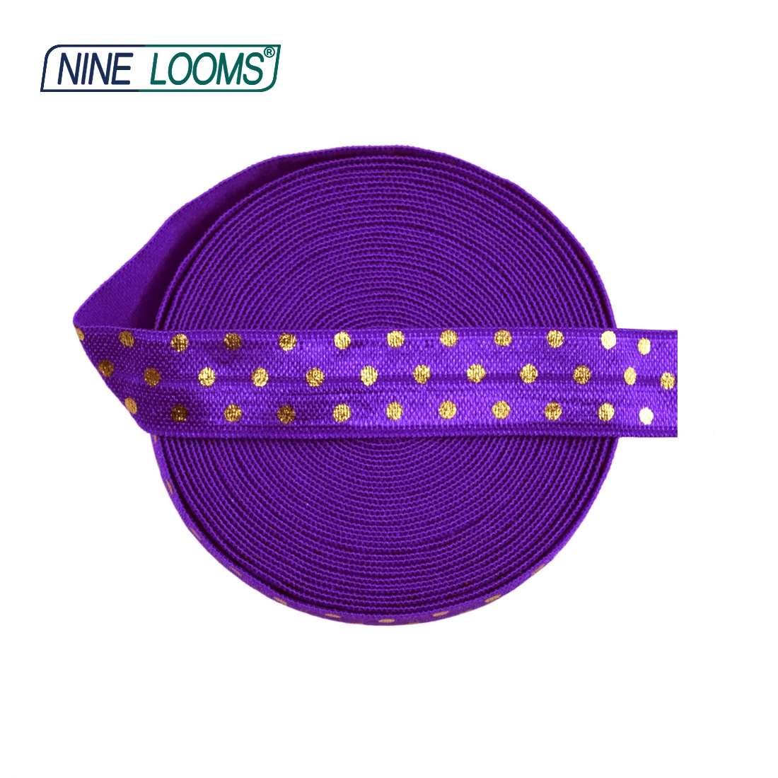 Neun Webstühle Folien druck über Gummibänder falten für 5/8 "15mm Leoparden Tupfen Spandex Bänder Haar gummi Stirnband Näh besatz 2 5 10 Yard – Detail 19