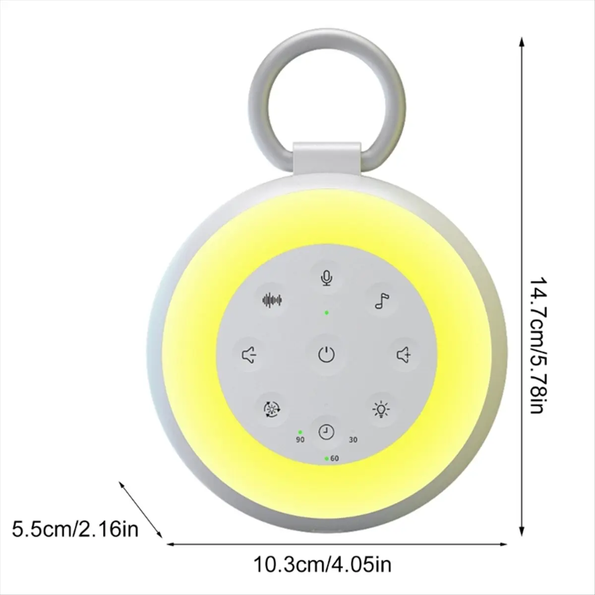 L63A Baby Sleep White Noise Machine Portable Baby White Noise Maker Simple Operate QX2D