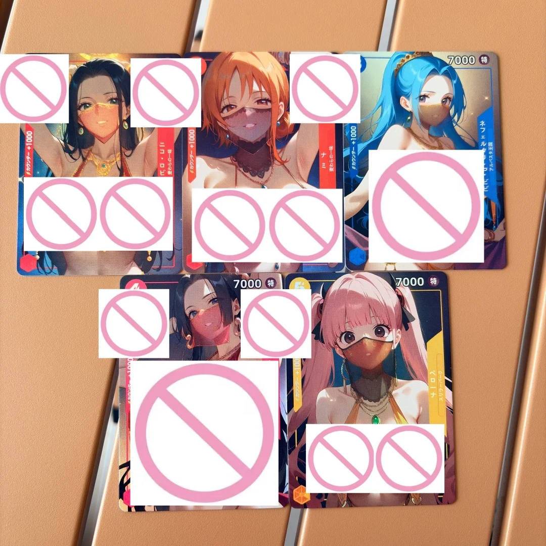 

Набор из 5 коллекционных карт OPCG в экзотическом стиле: Богиня Аниме Нами, Нико Робин, Боя Хэнкок (One Piece) – Складные флеш-карты для самостоятельной сборки