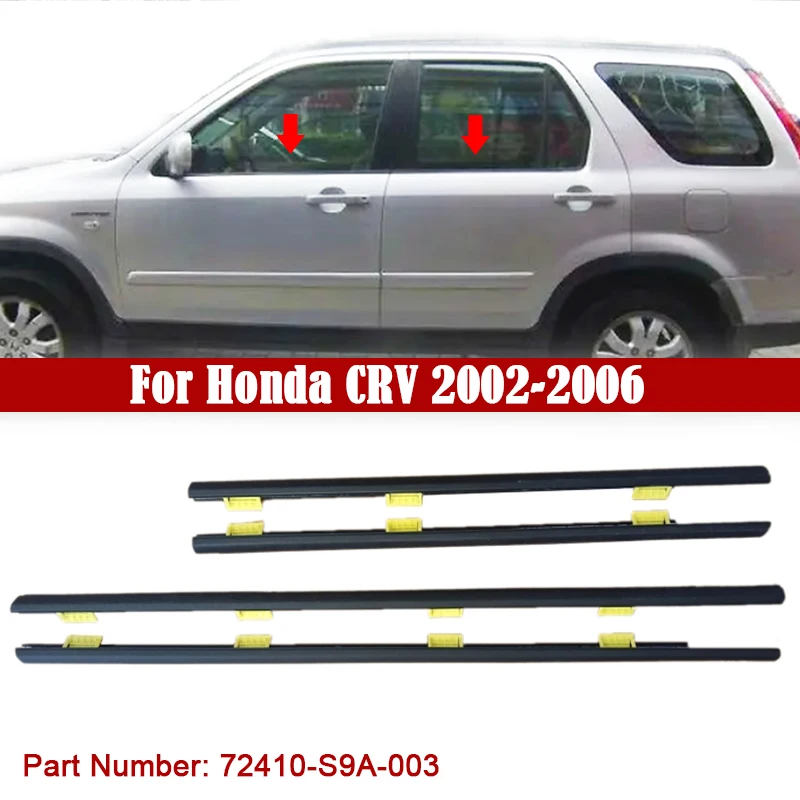 

Car Side Window Weather Strips Window Glass Sealant Sealing Strip For Honda CRV 2002-2006 72410-S9A-003