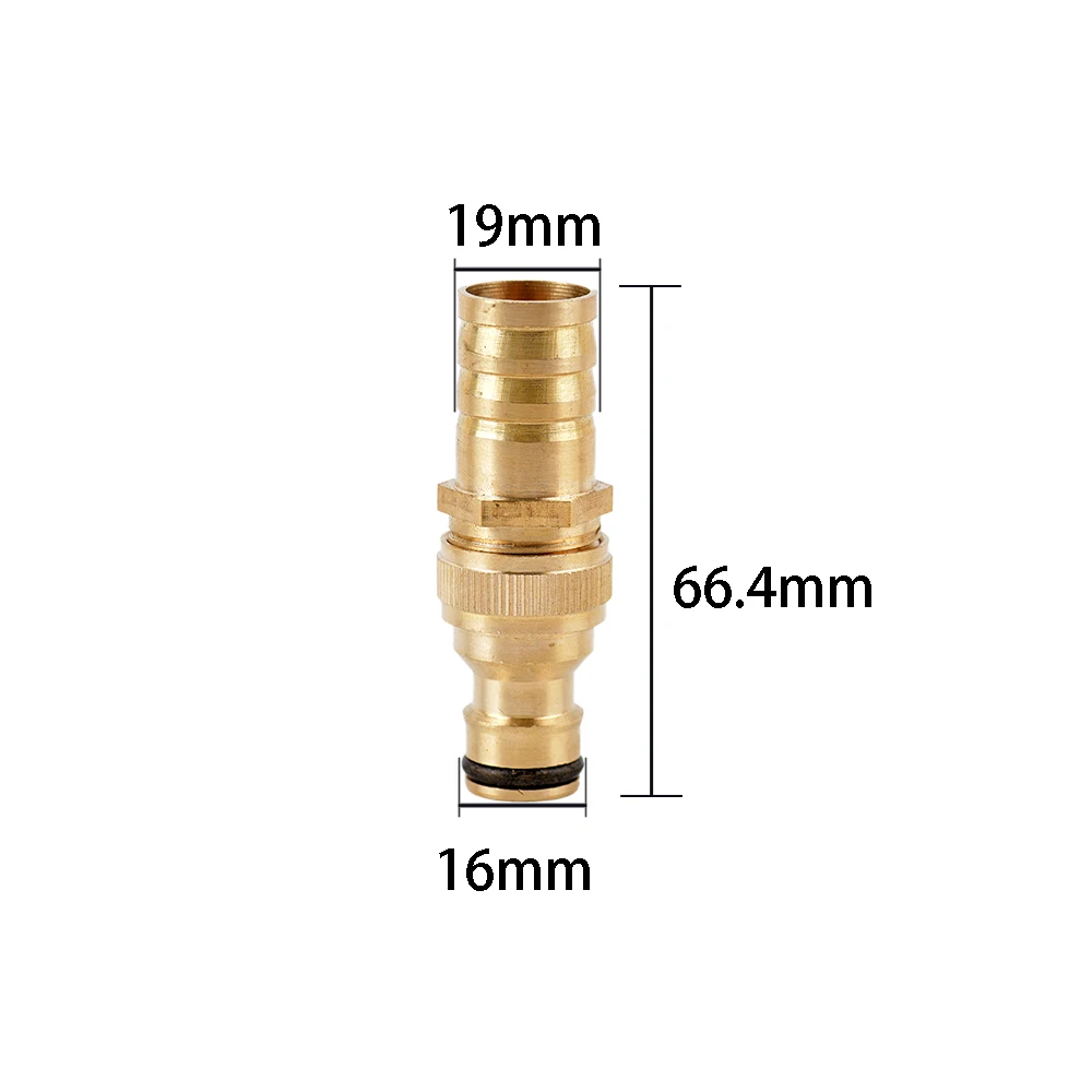 1PC wąż mosiężny montaż ID:6mm-25mm końcówka z króćcem do Qiuck Adapter złącza nawadnianie ogrodu narzędzia do łączenia rur