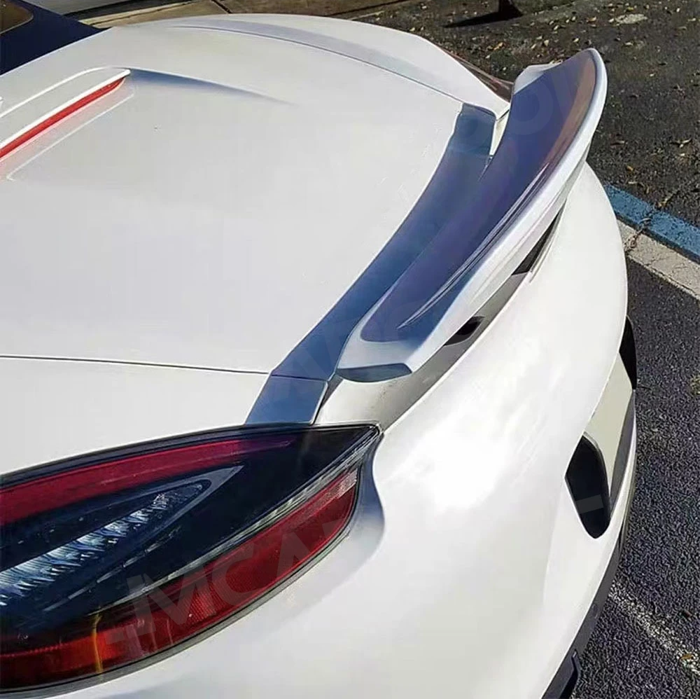 

JMCARCOOL Real Carbon Rear Spoiler for Porsche Boxster S GTS 981 GT4 2013-2016 Car Trunk Duck Spoiler Lid Wings