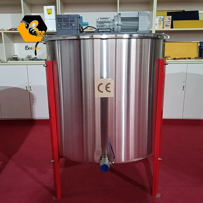 Low Price Automatic 6 Frame Electrical Reversible Radial Bee Honey Processing Machine Extraction Spinner Honey Extractor On Sale