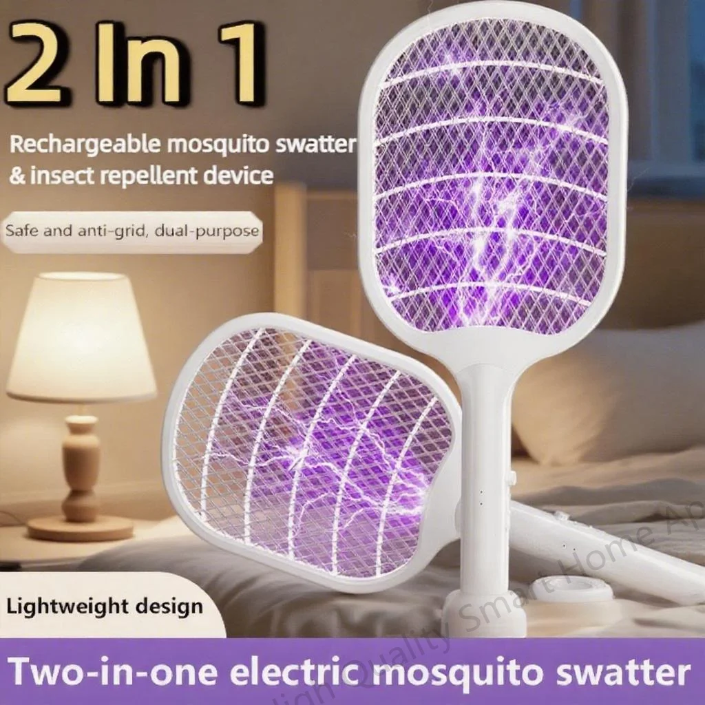 

2-в-1 лампа от комаров, электрическая перезаряжаемая мухобойка от комаров, бытовое автоматическое электронное устройство от комаров, новое