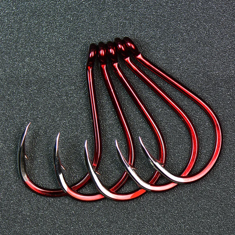 30PCS Fishing Barbed Hook Bend Mouth Triangular Fast Attack Super Needle Point Fishhook Black Seabream Bass Japan Hooks