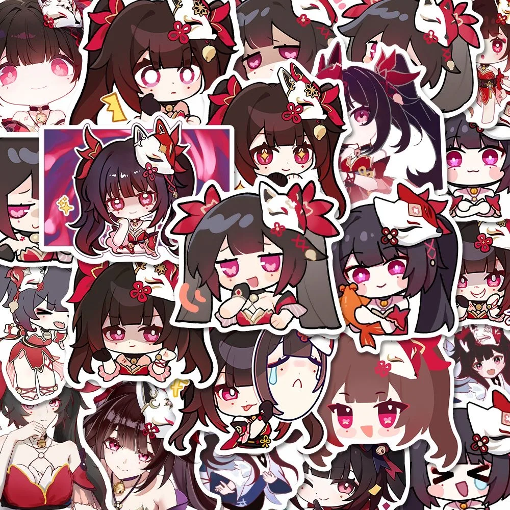 Sunsyea Honkai: Star Rail Merch Fans Collection Role Stickers Sparkle 50 Pieces