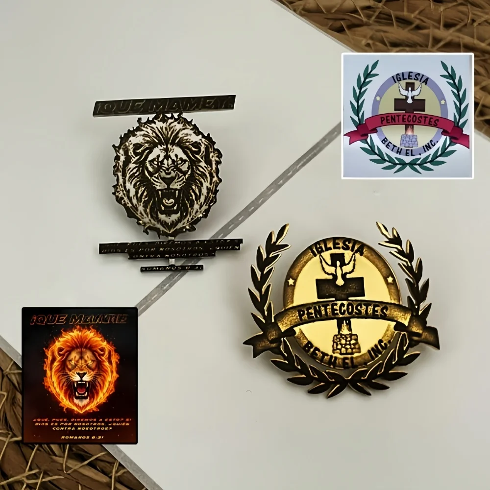 Customized Fashion Trend Classic Brooch Personalized Custom Brand Logo Brooch Stainless Steel Picture Custom Pins Jewelry Gifts
