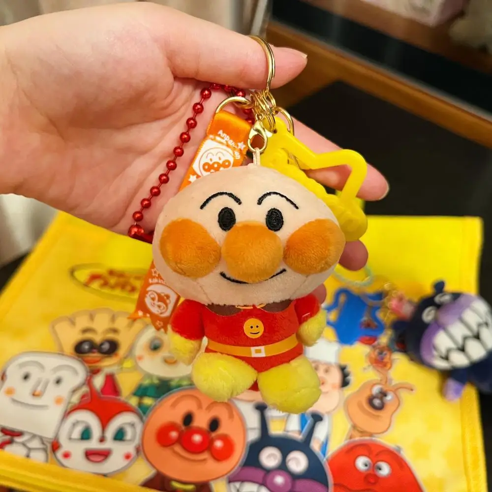 10cm Anpanman Plush Doll stars Plush Key buckle Plush Pendant knapsack decorate Cartoon Anime periphery birthday Holiday gifts