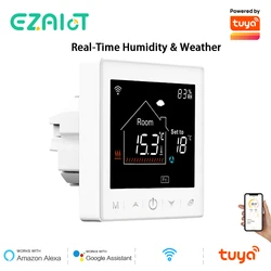 WiFi Smart Thermostat 220V Electric Floor Heating Water/Gas Boiler Temperature Remote Controller Support Smart Life APP Alexa