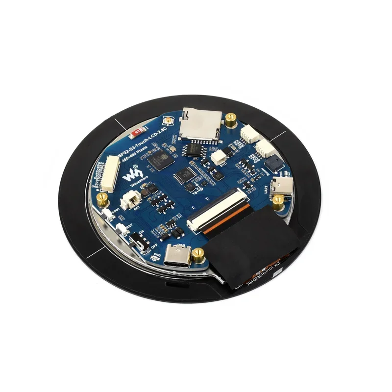 Waveshare ESP32-S3 2,8-calowy okrągły wyświetlacz IPS LCD 480x480 Opcja dotykowa Czujnik QMI8658 / MIC / SD / MP3 Audio / HMI dla Arduino — zdjęcie produktu 3