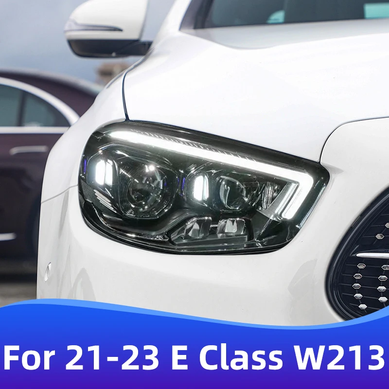 For 2021-2023 Models Mercedes-Benz E Class W213 Conversion Upgrade LED Headlight E260 E300 Car Accessories DRL