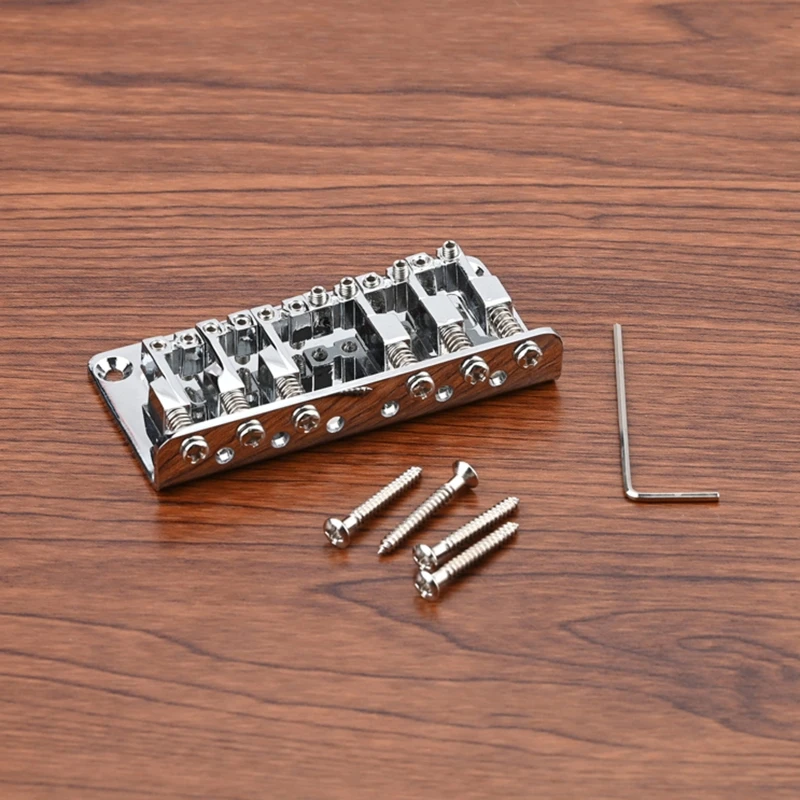 6 String Electric Guitar Hardtail Bridge Roller Saddle Bridge Tailpiece