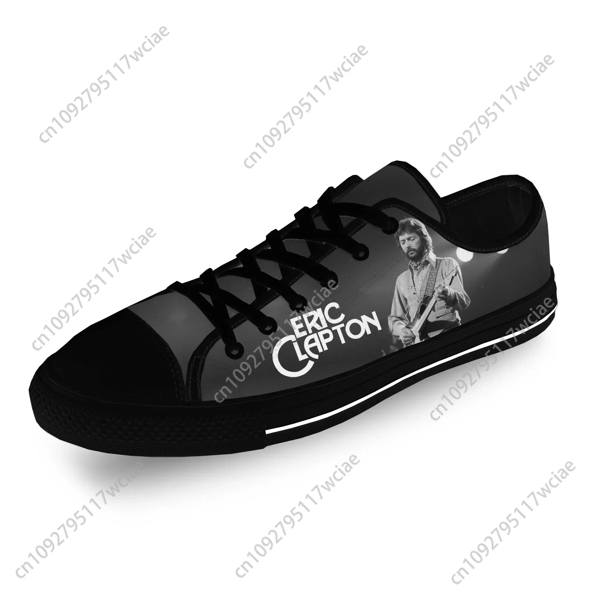 

Eric Clapton Low Top Sneakers Mens Womens Teenager Casual Shoes Canvas Running Shoes 3D Print Breathable Lightweight Shoe Black