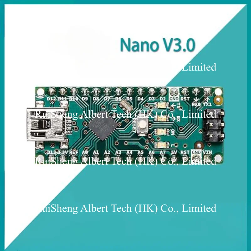 

Ard-uino Nano V3.0 Original Italian Development Board Controller ATMEGA328 with USB Data Cable for Electronics Projects