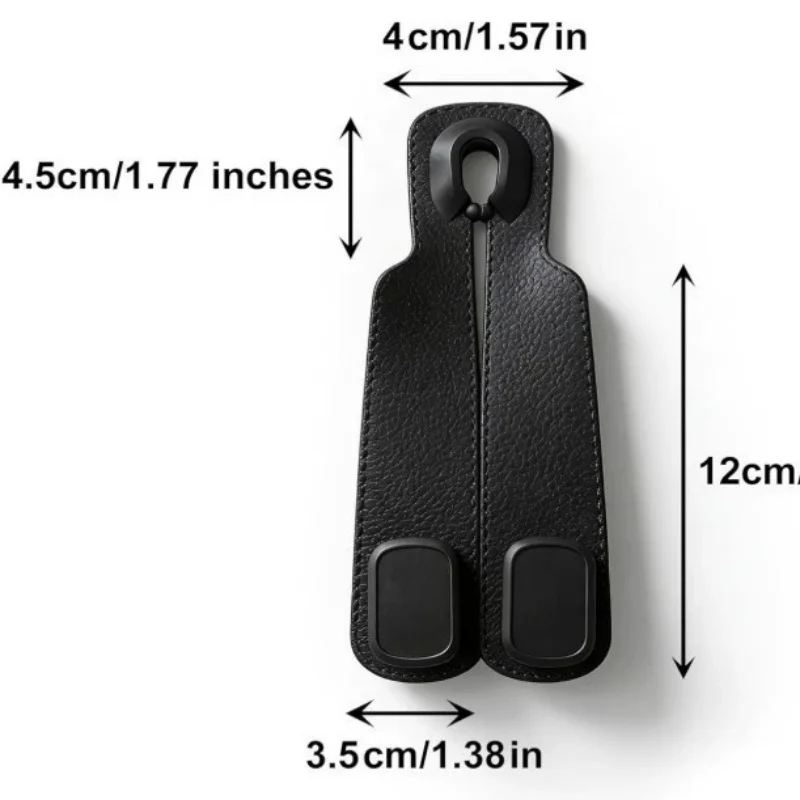 Universal Car Organizer Hidden Double Hook Vehicle Mounting Accessories Durable Rear Seat Interior Storage Hook for Vehicle