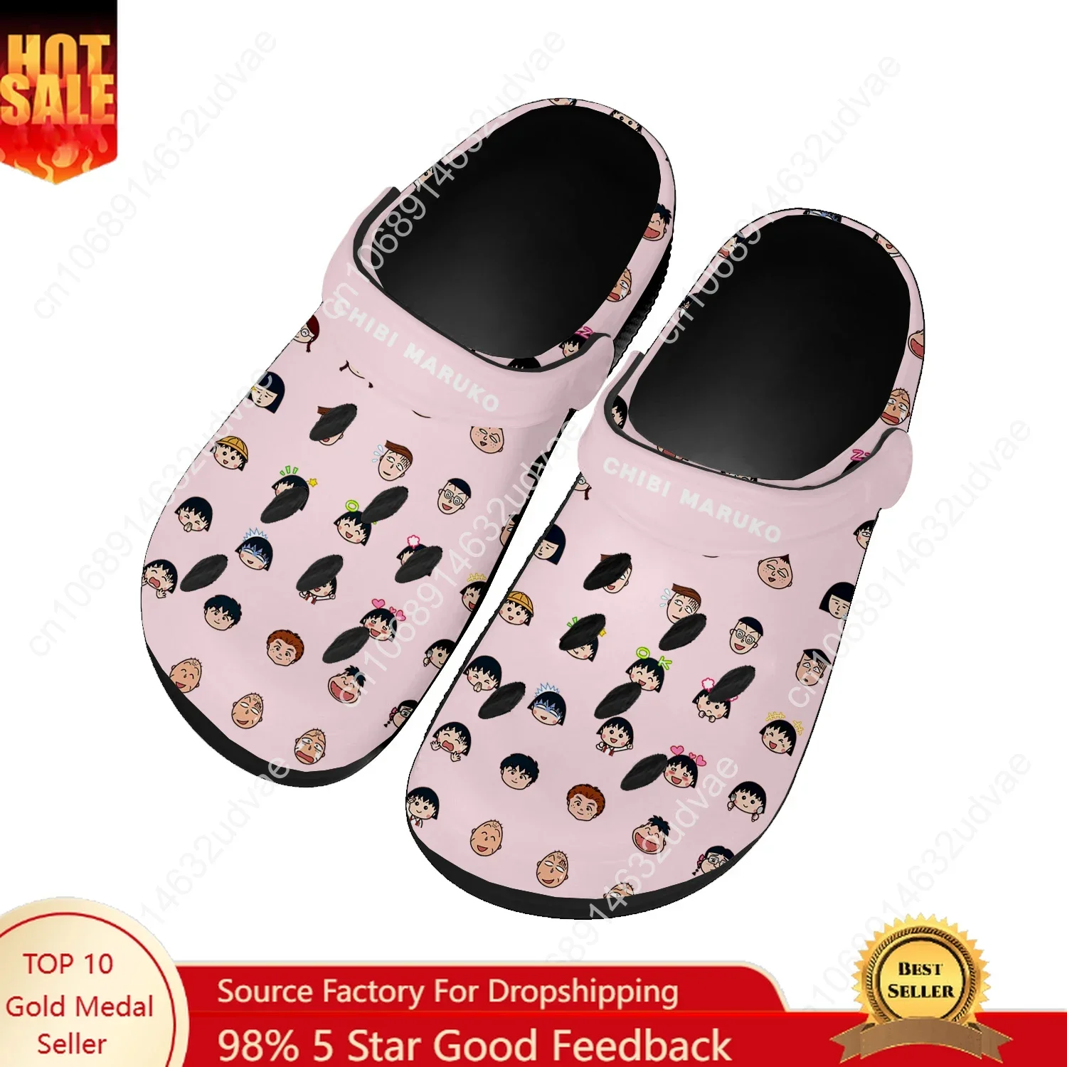 

Chibi Maruko Water Shoes Mens Womens Comfortable Fashion Home Garden Clogs Customizd Sandals Beach Breathable Hole Slippers