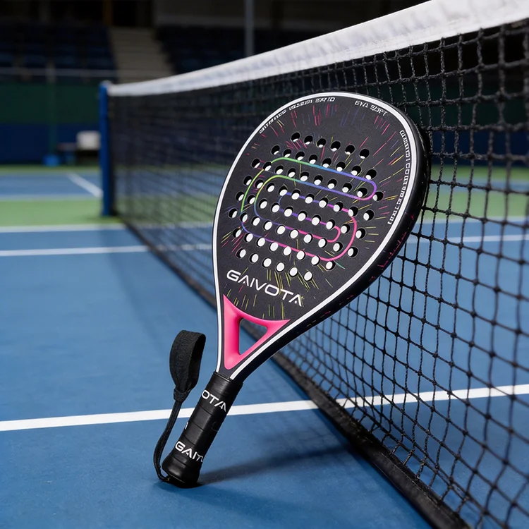 

Full Carbon fiber material padel paddle racket, customizable brand logo 3D textured hitting surface, bulk wholesale discount for