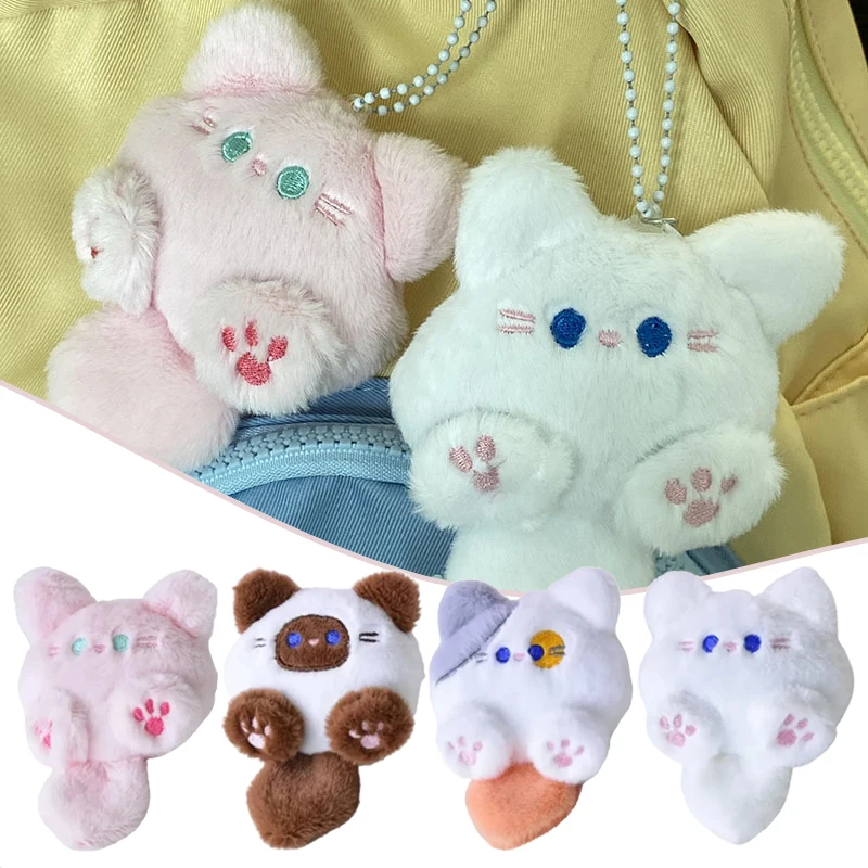 

Cartoon Long Tail Cat Keychain Teenage Girl Backpack Decoration Cute Plush Doll Pendant Kids Birthday Holiday Gift