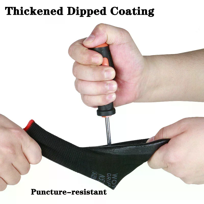 12 pares luvas resistentes ao  - Nitrile Mechanic Glove avaliação e preço