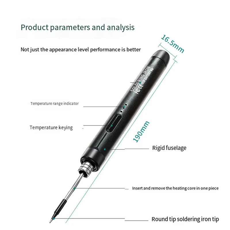 Kit Solder besi micro-usb NEW-5V, dengan baterai, Solder nirkabel, pena Solder mesin las listrik portabel