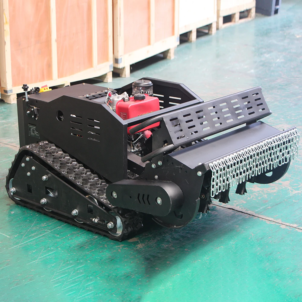 CE EPA Euro 5 Ro-bot Lawn Mower Autonomous Industrial Remote Control Lawn Mower Crawler Ro-bot Lawn Mower