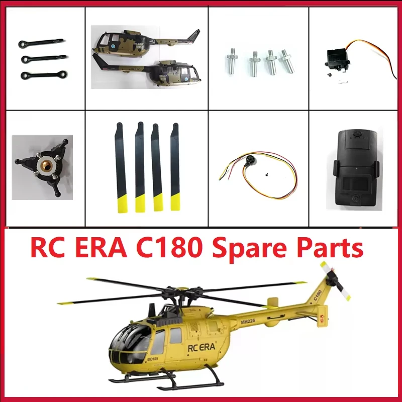 RC ERA C180 BO105 RC Helicopter Spare Parts shaft gear feathring shaft Blade Main Board Motor Bearing Gear Servo