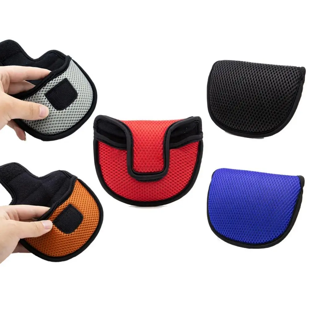 Durable Mesh Surface Practical Golf Putter Head Cover Protective Headcover Golf Rod Sleeve Golf Club Head Covers