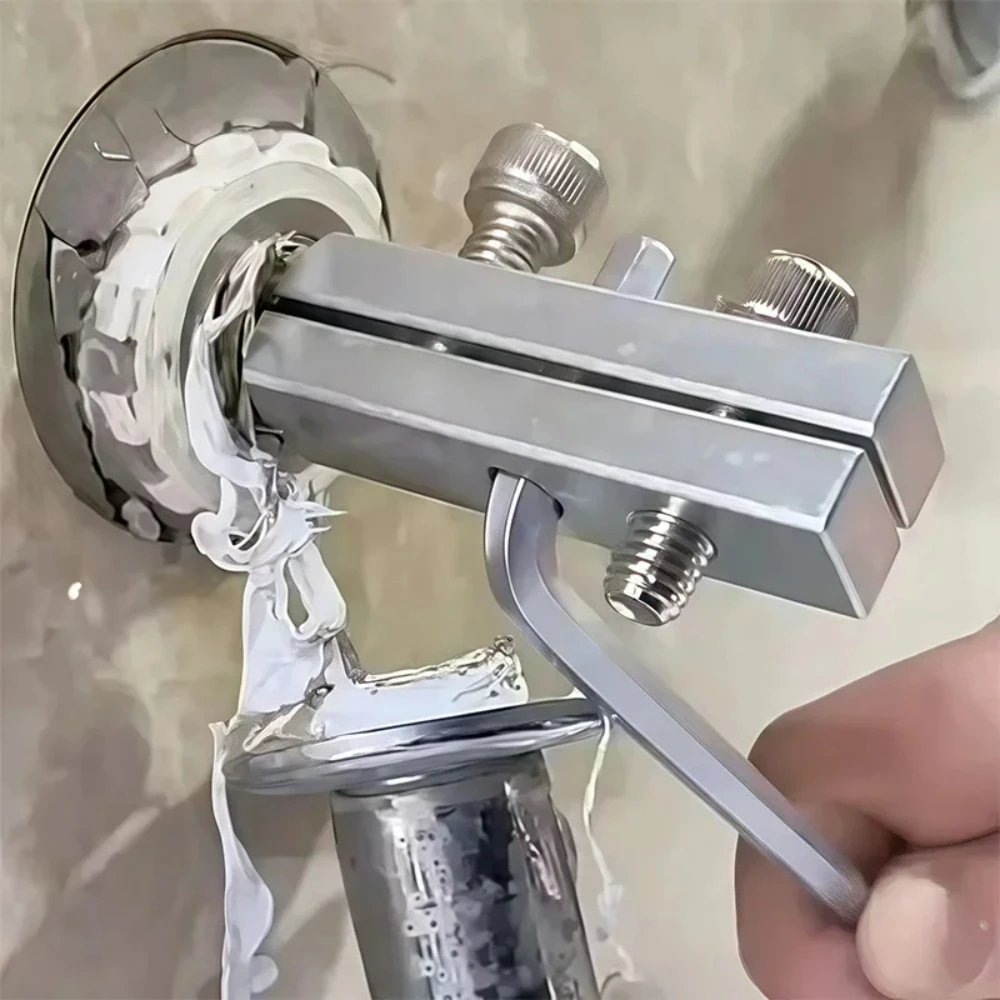 Broken Wire Extractor Threading Tools Tap Screw Remover Water-tap Angle Valve Repair for 4/6 Points Bolt Extractor Plumbing Tool