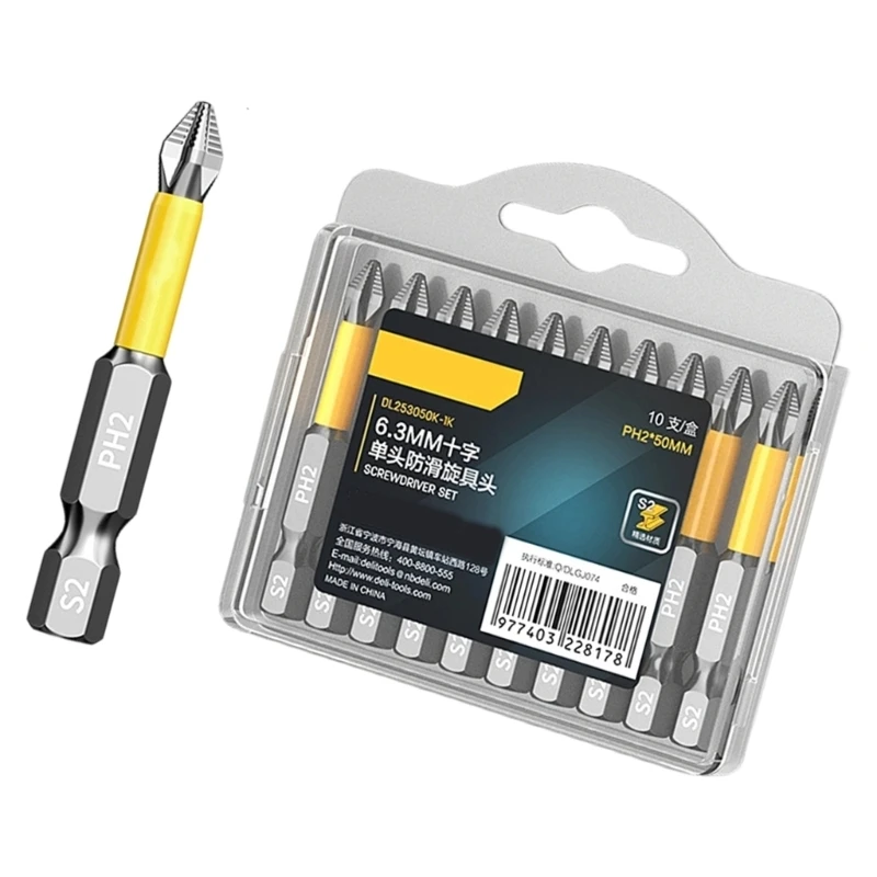 Premium Steel Screwdriver Bits Featuring High Attraction And Comfortable Texture For Simple Operation Household Projects