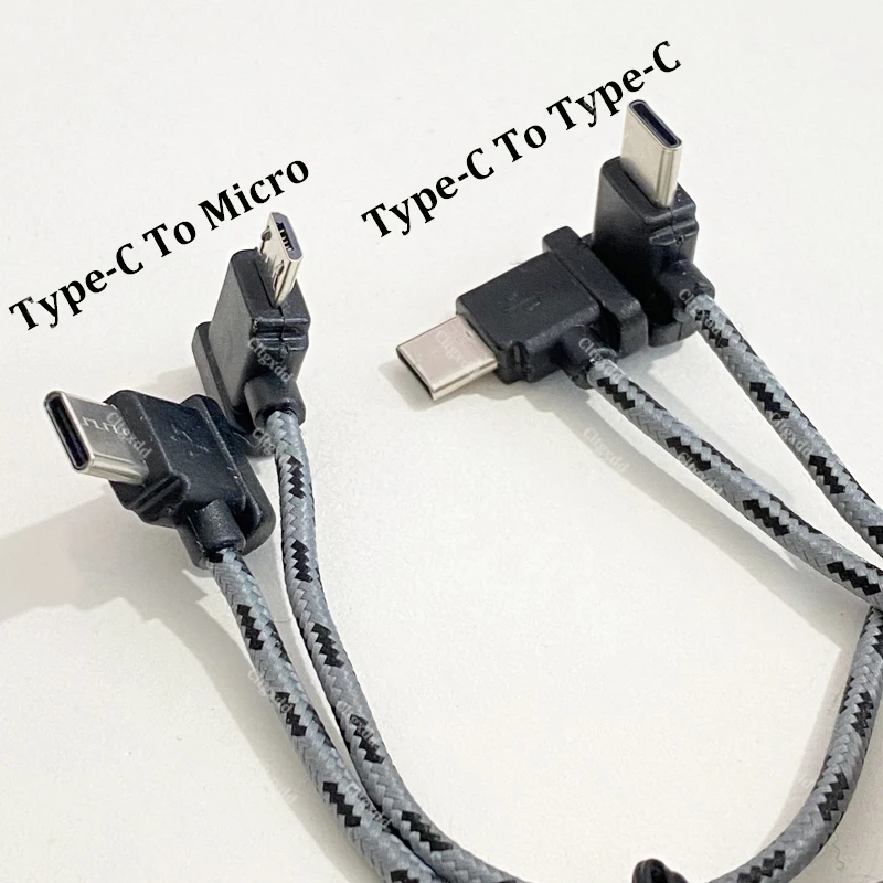 30 cm langes, geflochtenes Nylon-Kabel mit Fernbedienung, Typ-C-Adapterkabel, kompatibel mit Mavic3 AIR2 AIR2S MINI2, Datenkabel für Telefon und Tablet – Detail 3