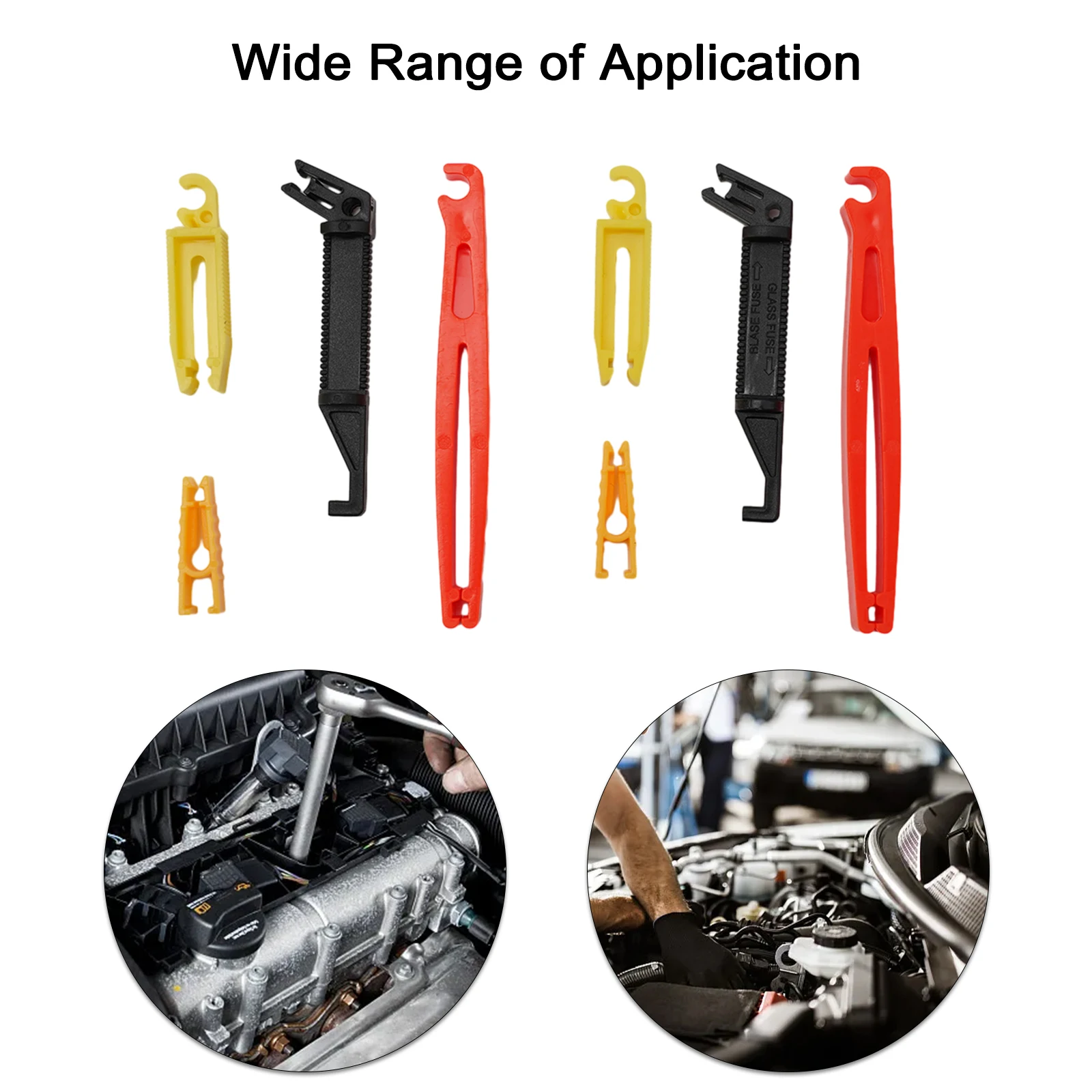 8pc Fuse Puller Tools for Automotive Use to Safely Remove Blade Fuses Without Damaging Fuse Holders or Terminals