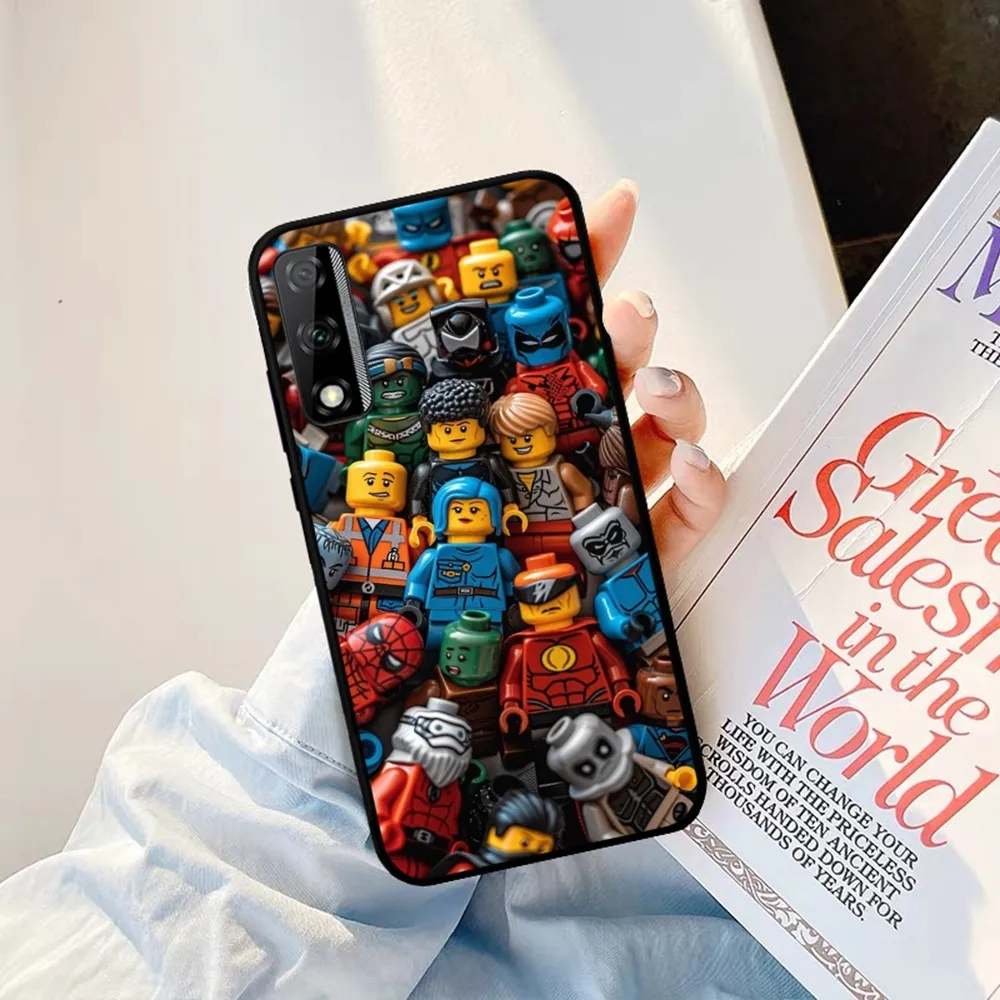 L-LEGO Phone Case For Huawei Y9 6 7 5 Prime Enjoy 7s 7 8 Plus 7a 9e 9plus 8E Lite Psmart Shell