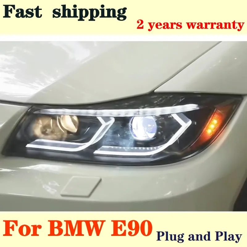 

Head Lamp for BMW E90 LED Headlight 2005-2012 Headlights 320i 325i 318i DRL Turn Signal High Beam Angel Eye Projector Lens