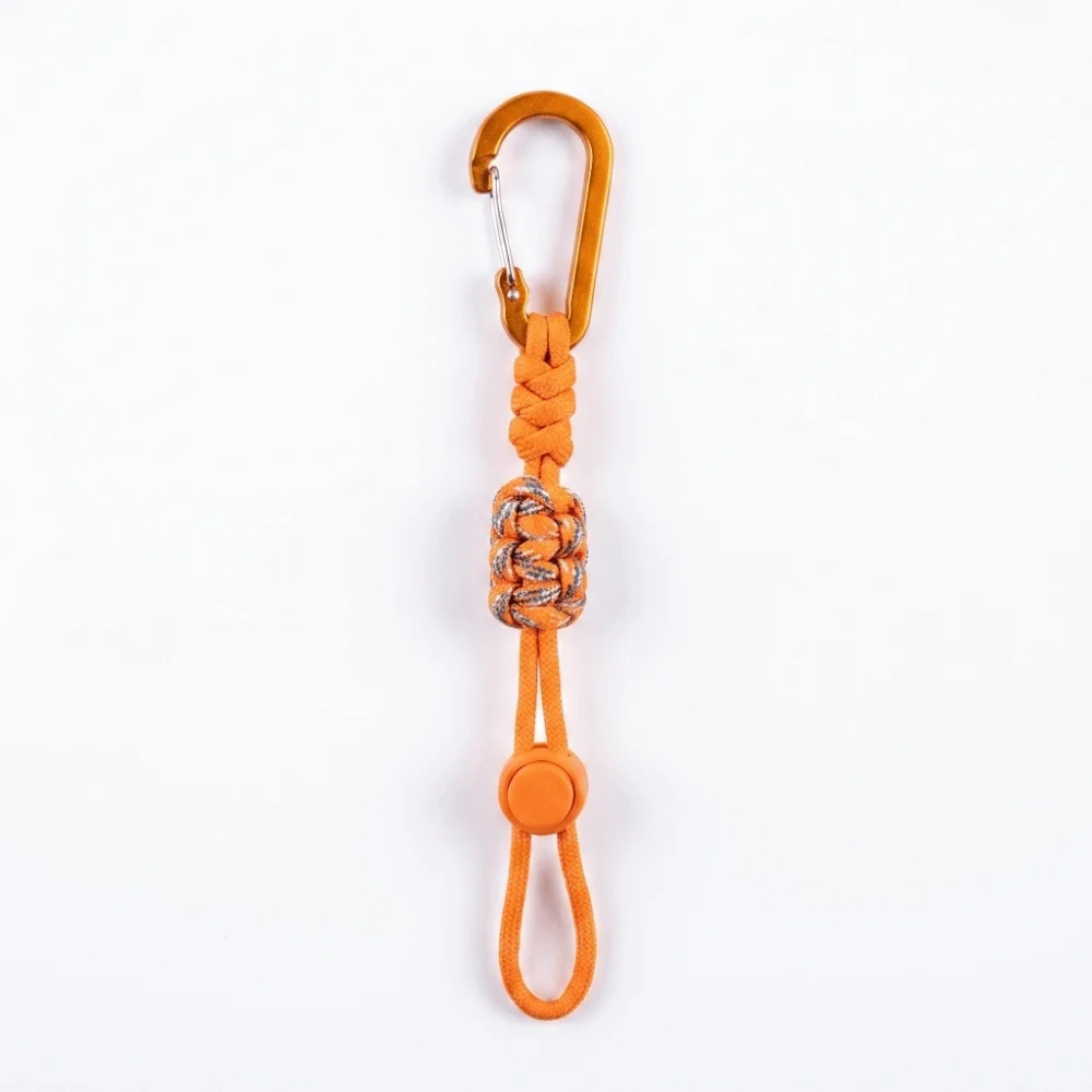 Alloy Water Bottle Lanyard Braided Rope Locking Carabiner Clip Backpack Hook Multicolor Durable Beverage Lanyard Camping