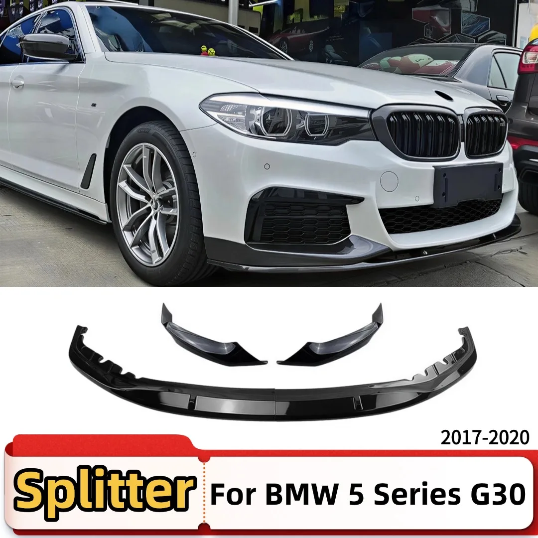 

Front Air Dam Splitter Bumper Lip Protector Body Kit Tuning Upgrade For BMW 5 Series G30 G31 G38 540i M Sport M Style 2017-2020