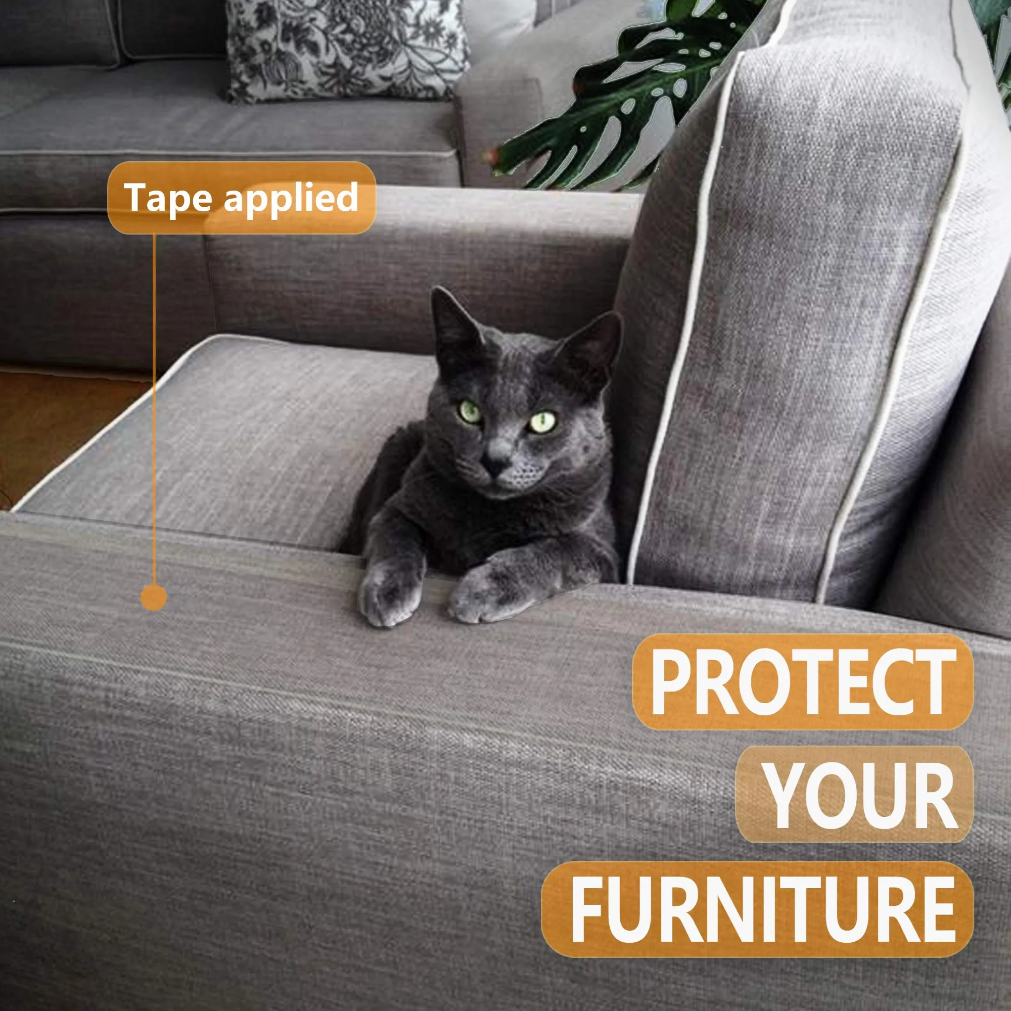 Anti Cat Scratch Tape Cat Training Tape  Cat Scratch Deterrent Tape Furniture Protector for Couch Carpet Door Safe Kids Pet