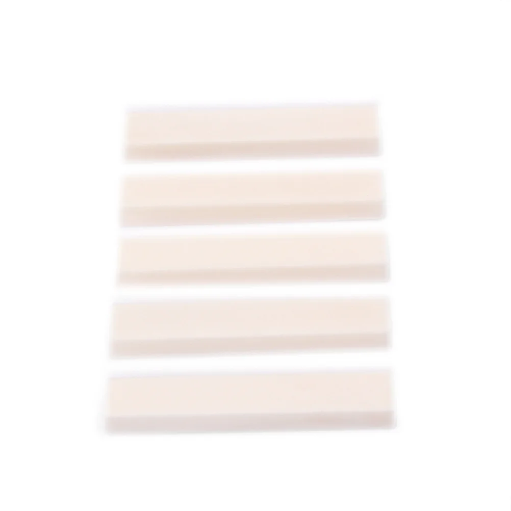 

5pcs Artificial Bone Saddle For Guitar Bass Replacement Durable Lightweight Polished Acoustic Guitar Part Accessory Instrument