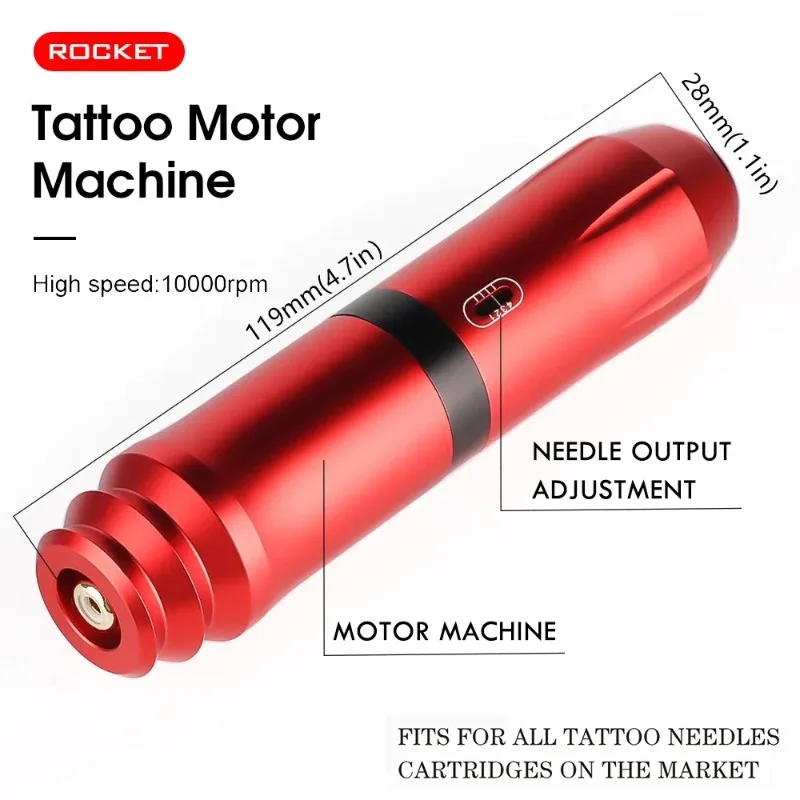 Wireless Tattoo Kit with Power Supply Pen Set Includes Ink Needles for Beginners and Masters Tattoo Supplies