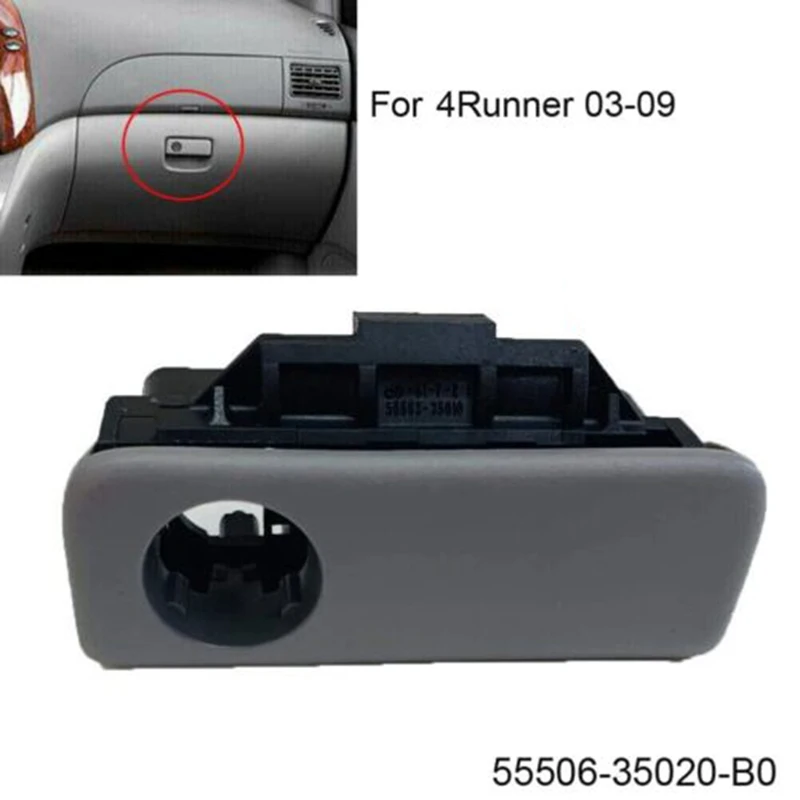 Glove Box Lock Latch Compartment Glove Box Bandle For Toyota 4Runner 5550635020B0 55506-35020-E0 55506-35020-B0 Grey