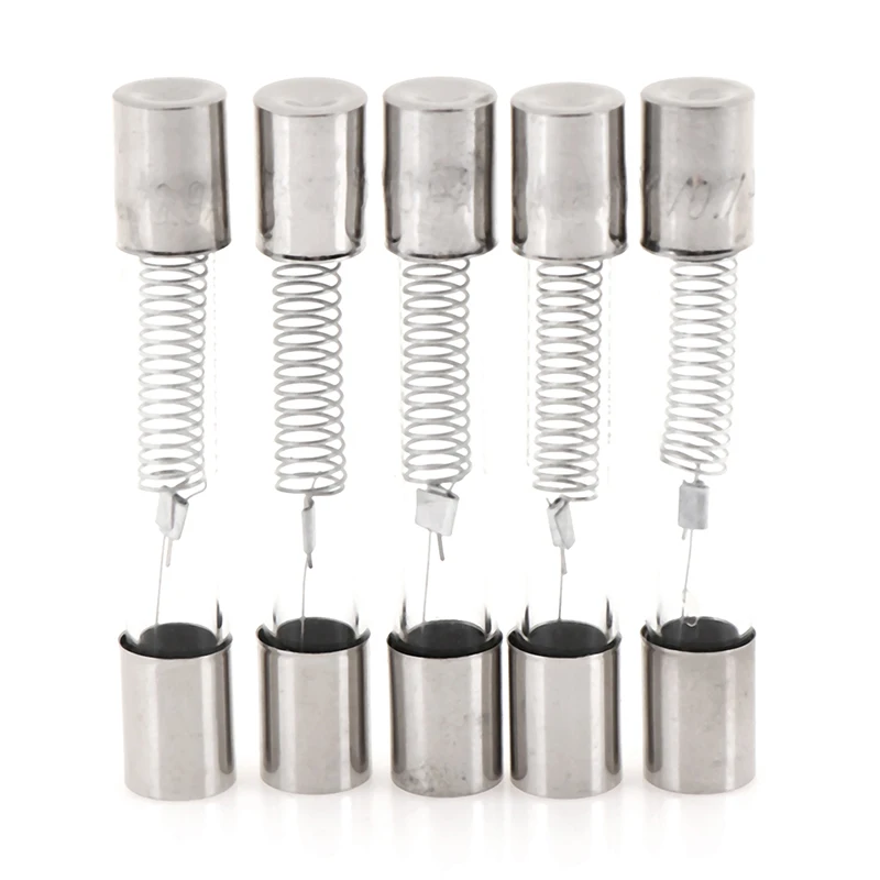 10Pcs Steel Plastic PVC Material 5KV Microwave Oven High Voltage Fuse Tube With Shell Sleeve 0.65A 0.7A 0.75A 0.8A 0.9A