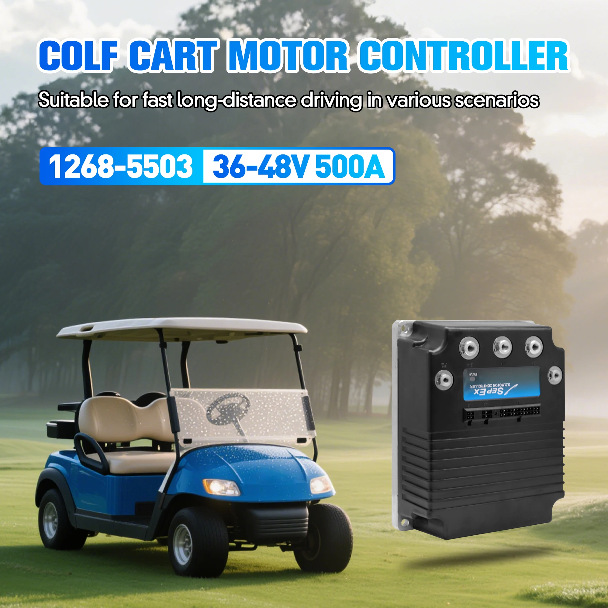 48V 500A 0-5K 1268-5503 SepEx وحدة تحكم المحرك لعربة الجولف Tomberlin Emerge 2000-UP