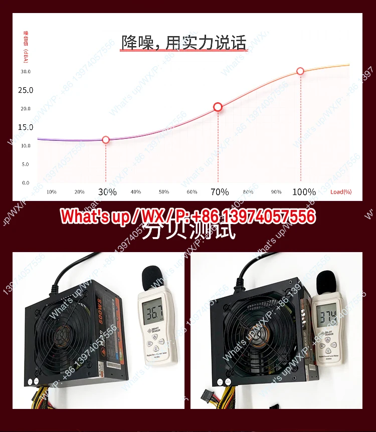 600W desktop computer power supply rated 500W silent dual 8-pin graphics card power supply host power supply