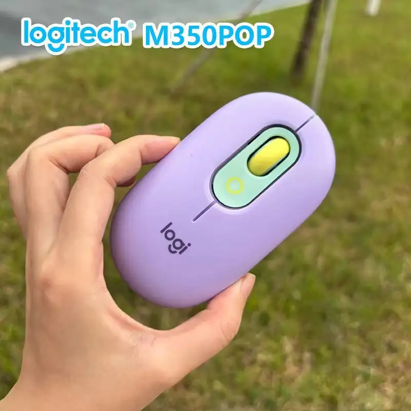 

Eco-Friendly Logitech M350 POP Mouse Recycled Plastic Silent Scroll Multi-Gadget for Portable PC and Handheld Gaming Console