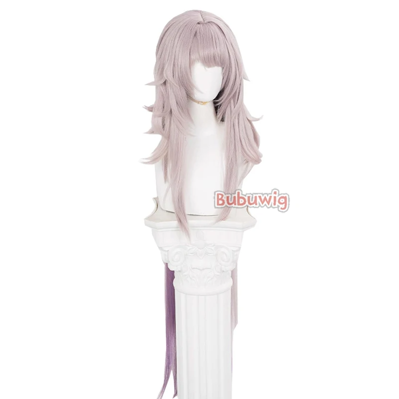 Bubuwig Synthetic Hair Sra. Herta Cosplay Wigs Honkai: Star Rail Sra. Herta 100cm Light Pink Mixed Purple Cos Wig Heat Resistant