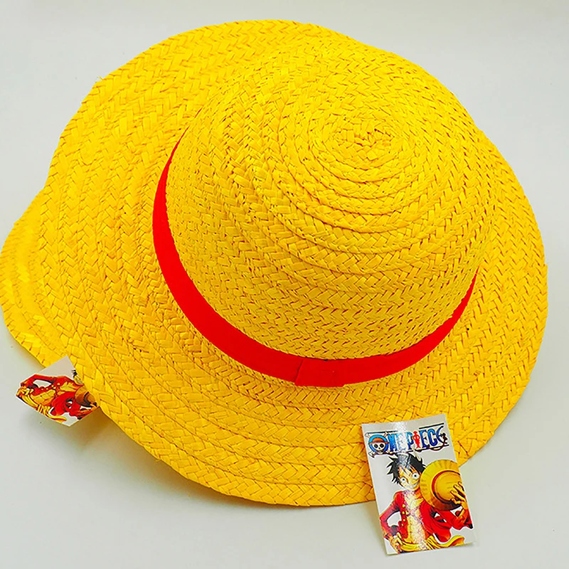 Sombrero de Paja de Luffy, Accesorio de Anime, Sombrero Original de Anime Bidimensional, Protección Solar, el Mejor Regalo de Cumpleaños